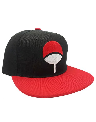 GORRA NARUTO SHIPPUDEN UCHIHA - NEGRA Y ROJA