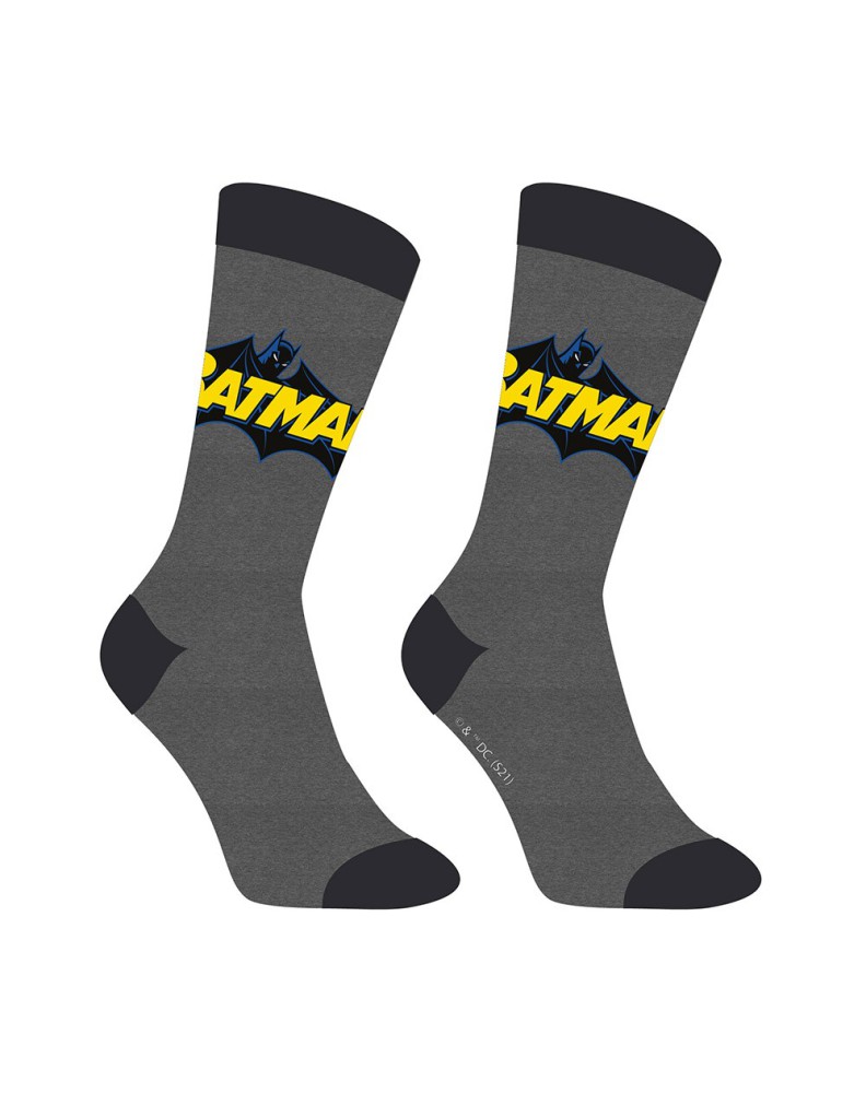 CALCETINES BATMAN LOGO CLASSIC GRIS