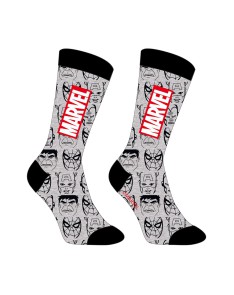 CALCETINES MARVEL GRIS/NEGRO