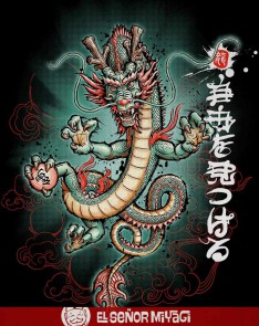 ORIENTAL DRAGON SWEATSHIRT WITHOUT HOOD / POCKET