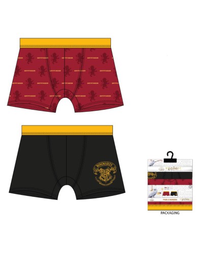 PACK 2 BOXER HARRY POTTER HOGWARTS