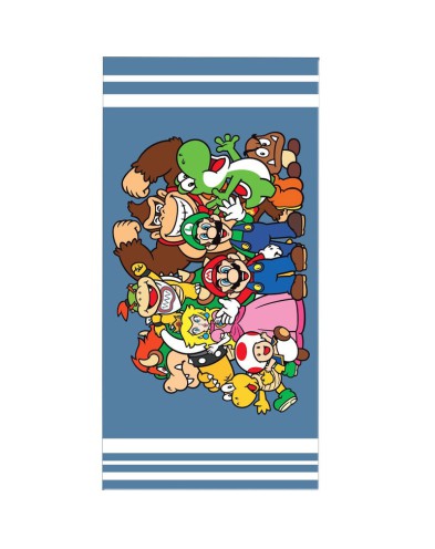 BEACH TOWEL COTTON CHILD SUPER MARIO BROS 01