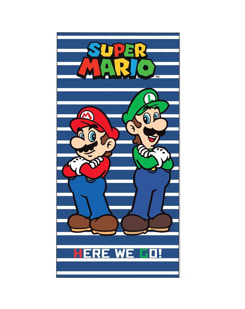 BEACH TOWEL COTTON CHILD SUPER MARIO BROS 02