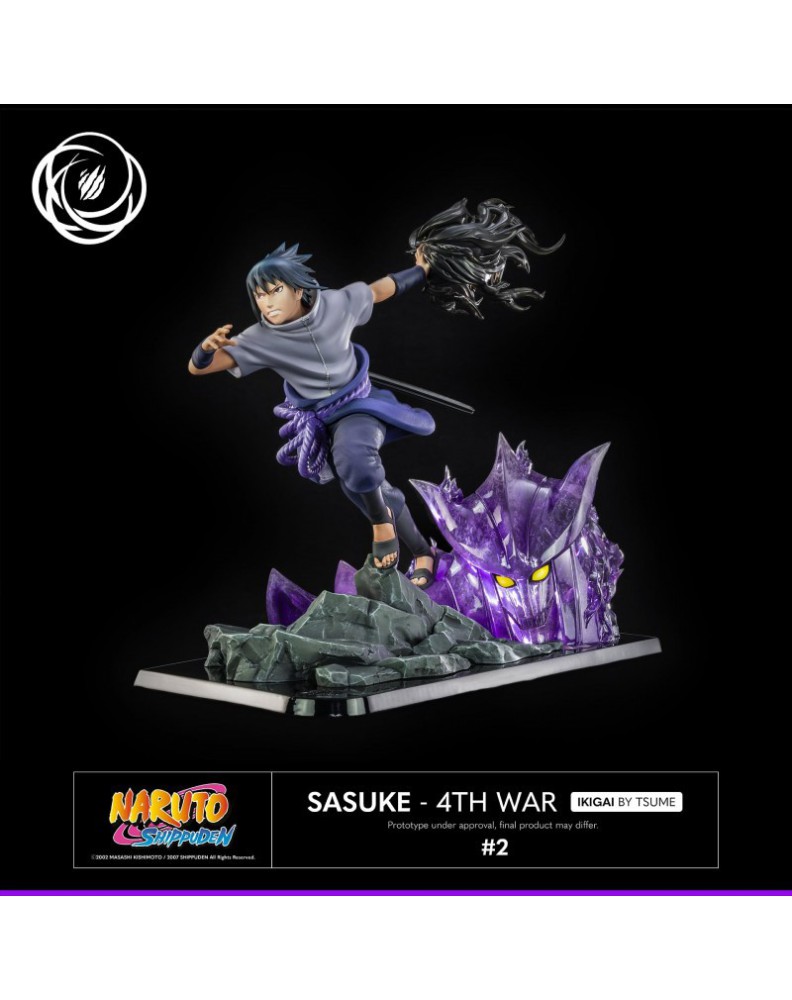 FIGURE TSUME ART- NARUTO SHIPPUDEN-SASUKE UCHIHA 4TH WAR RESIN 1/6 SCALE