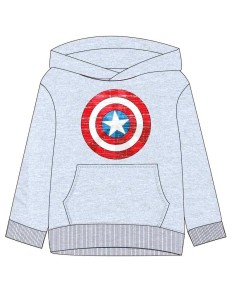 SUDADERA NIÑO MARVEL LOGO CAPITAN AMERICA