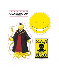 PEGATINAS ASSASSINATION CLASSROOM - 16X11CM/ 2 HOJAS - KORO