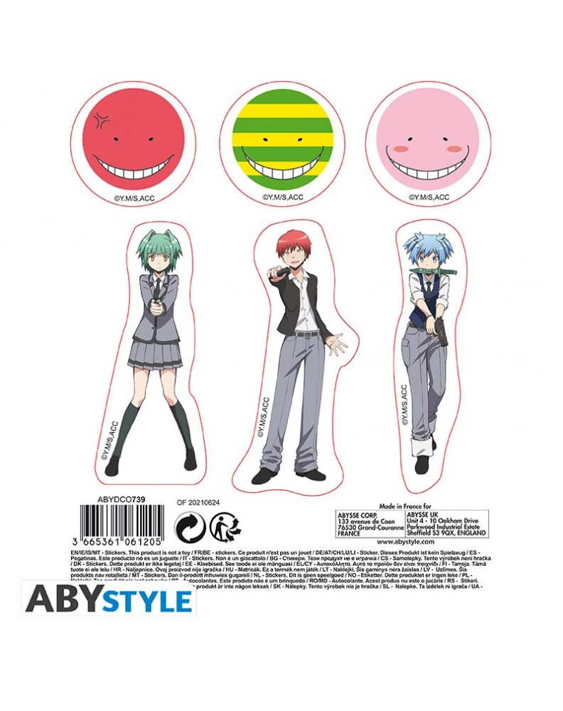 ASSASSINATION CLASSROOM - STICKERS - 16X11CM/ 2 SHEETS - KORO