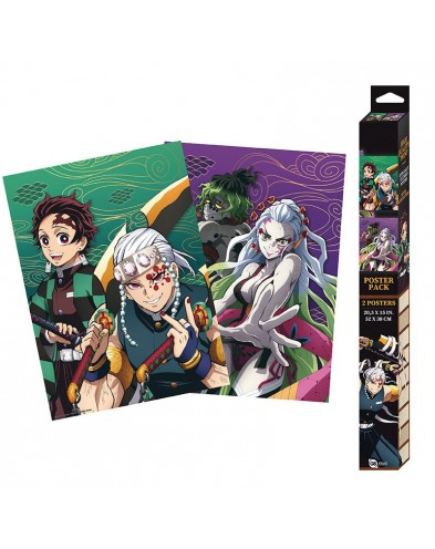 DEMON SLAYER - SET 2 CHIBI POSTERS -ENTERTAINMENT DISTRICT (52X38)