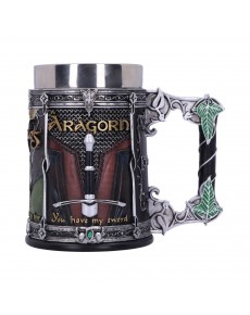 LORD OF THE RINGS THE FELLOWSHIP TANKARD 15.5CM
