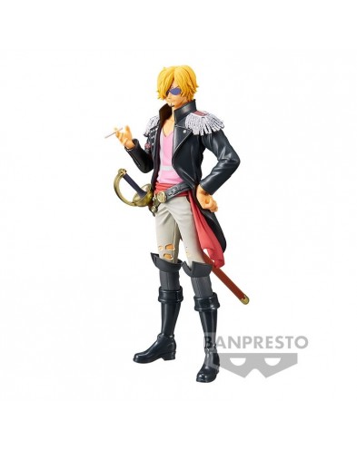 FIGURA BANPRESTO ONE PIECE DXF THE GRANDLINE MEN RED SANJI VOL. 4