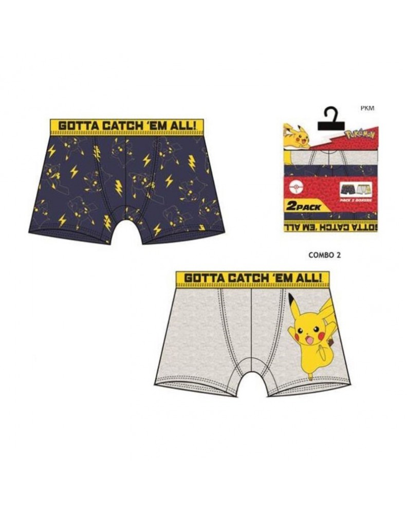 BOXER PIKACHU ADULT PACK 2 UNITS