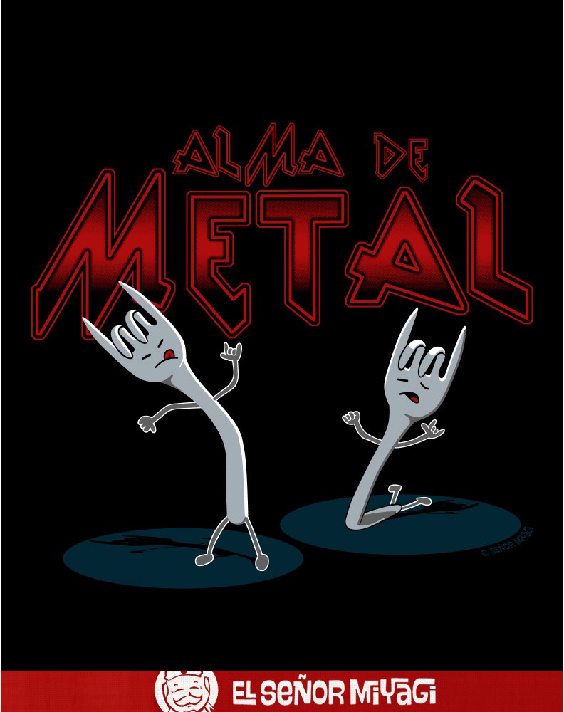 CAMISETA ALMA DE METAL UNISEX