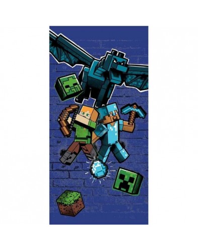 MICRO BOYS BEACH TOWEL MINECRAFT 01