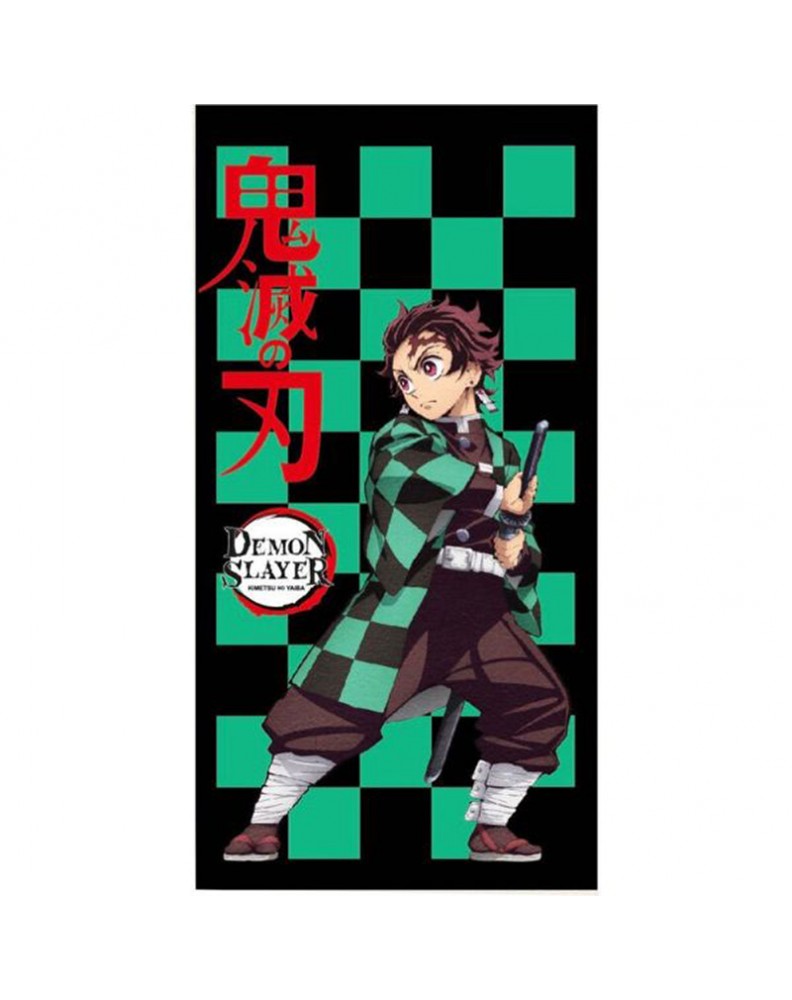 MICRO BOYS BEACH TOWEL DEMON SLAYER -TANJIRO KAMADO 0009