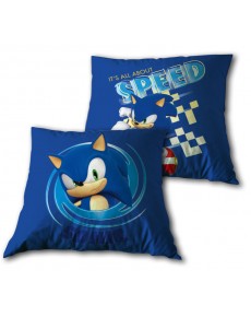 Sonic The Hedgehog Cushion 35X35CM - ITS ABOUT SPEED