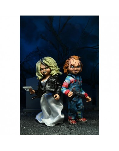 CHUCKY & TIFFANY SET 2 FIGURES 20 CM BRIDE OF CHUCKY