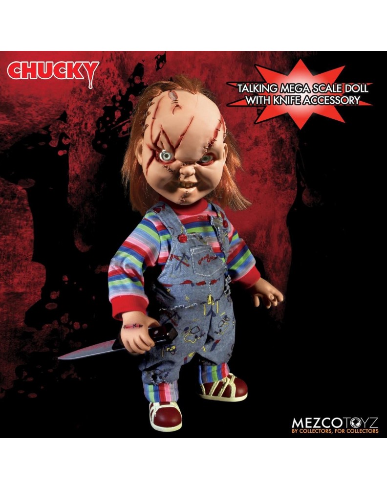 CHUCKY HABLADOR FIGURA 38 CM CHUCKY TALKING MEGA SCALE RE-RUN