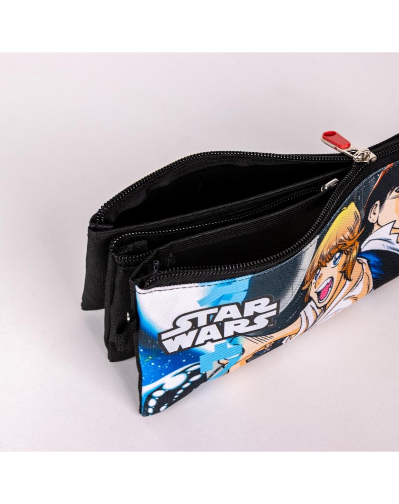 STAR WARS 3 COMPARTMENT PENCIL CASE