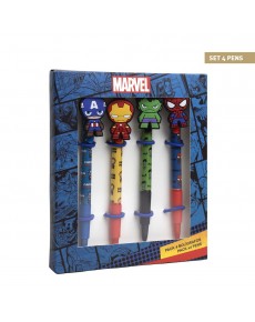 SET 4 BOLIGRAFOS MARVEL