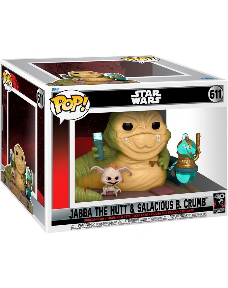 FUNKO POP! MOMENT EL RETORNO DEL JEDI 40TH- JABBA W/SALACIOUS STAR WARS