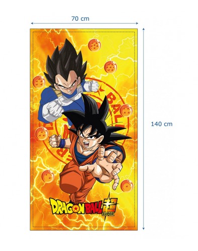  MICROFIBRE BEACH TOWEL -DRAGON BALL Z- GOKU AND VEGETA 70X140 CM