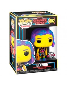 FUNKO POP STRANGER THINGS ELEVEN IN MALL OUTFIT BLACK LIGHT EXCLUSIVE