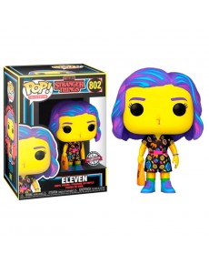 FUNKO POP STRANGER THINGS ELEVEN IN MALL OUTFIT BLACK LIGHT EXCLUSIVE