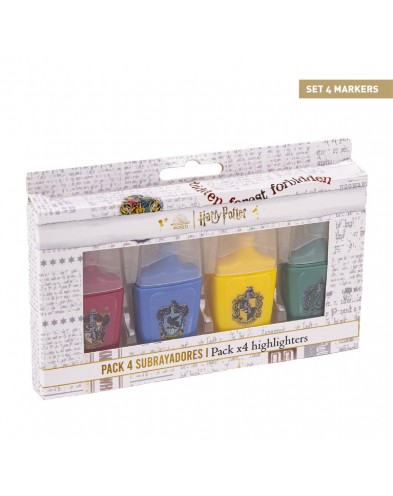 SUBRAYADORES PACK X4 HARRY POTTER