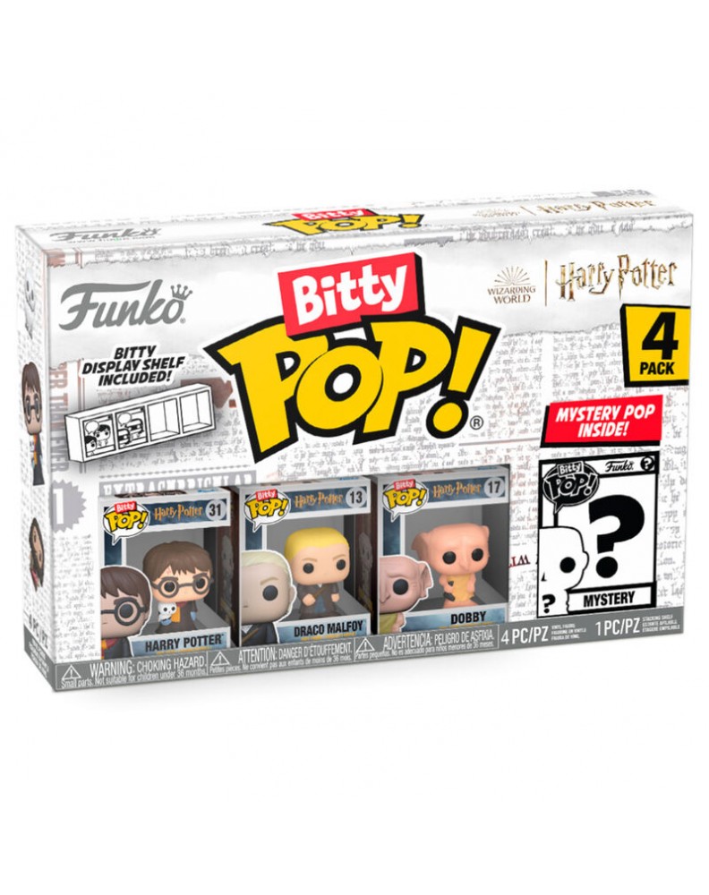 BITTY POP: HARRY POTTER- HARRY IN ROBE W/SCARF 4PK