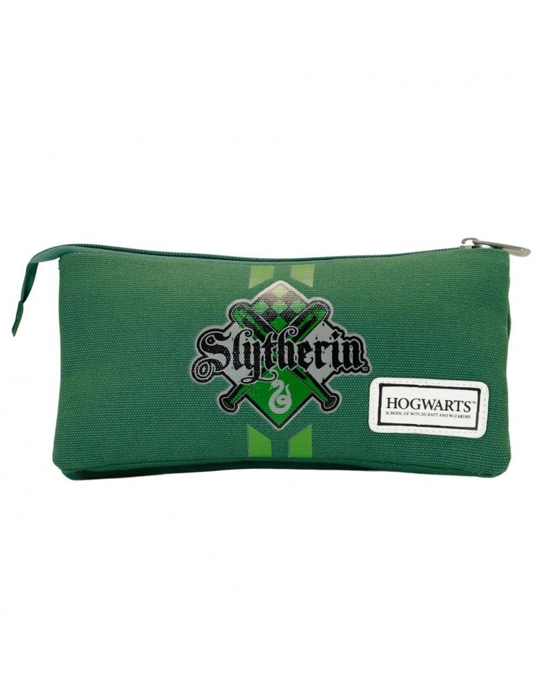 ESTUCHE PORTATODO TRIPLE HS HARRY POTTER SLYTHERIN