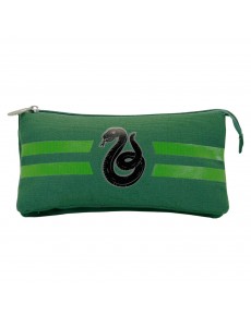 ESTUCHE PORTATODO TRIPLE HS HARRY POTTER SLYTHERIN