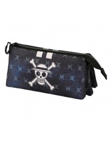 ESTUCHE PORTATODO TRIPLE ECO ONE PIECE VINTAGE SKULL