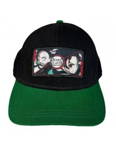 GORRA NEGRA Y VERDE DEMON SLAYER NEZUKO Y TANGIRO