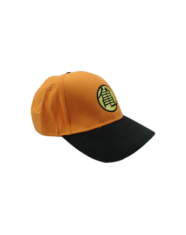 GORRA NARANJA DRAGON BALL KAME LOGO BORDADO