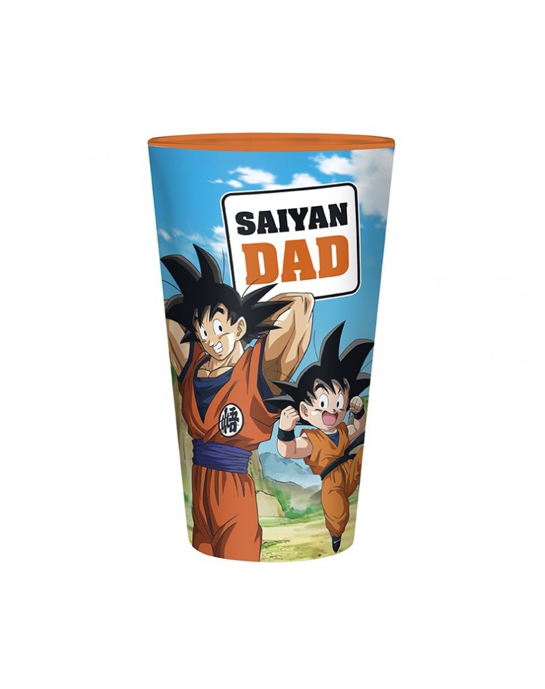 LARGE DRAGON BALL SUPER GLASS - 400ML - SAIYAN DAD