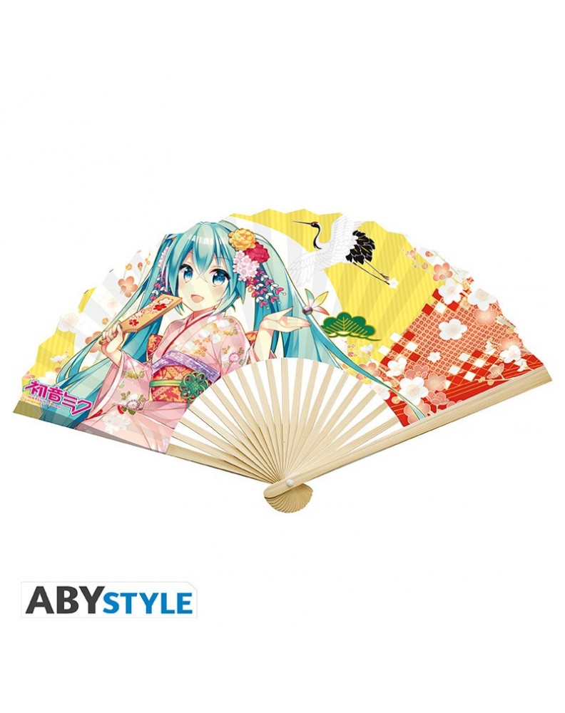 ABANICO HATSUNE MIKU HATSUNE MIKU & TWINS KIMONO