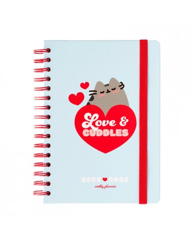 AGENDA ESCOLAR 2023/2024 SEMANA VISTA A5 12 MESES PUSHEEN PURRFECT LOVE COLLECTI