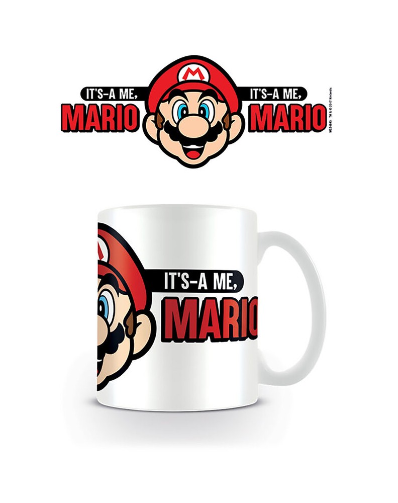 TAZA DE DESAYUNO SUPER MARIO ITS A ME - MARIO