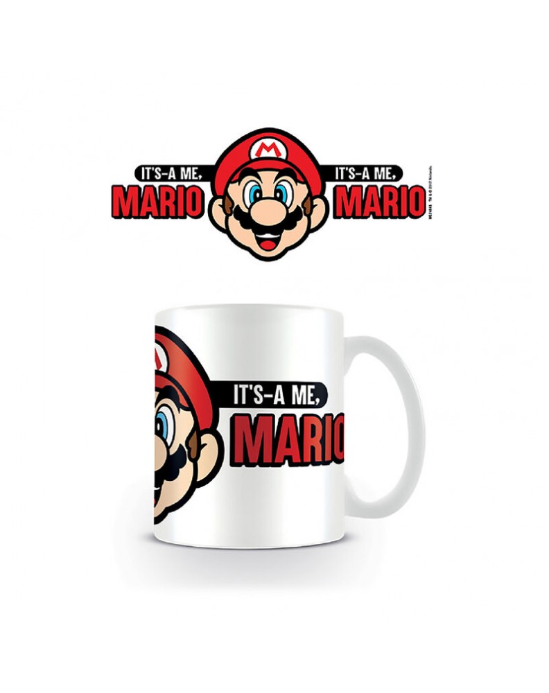 TAZA DE DESAYUNO SUPER MARIO ITS A ME - MARIO