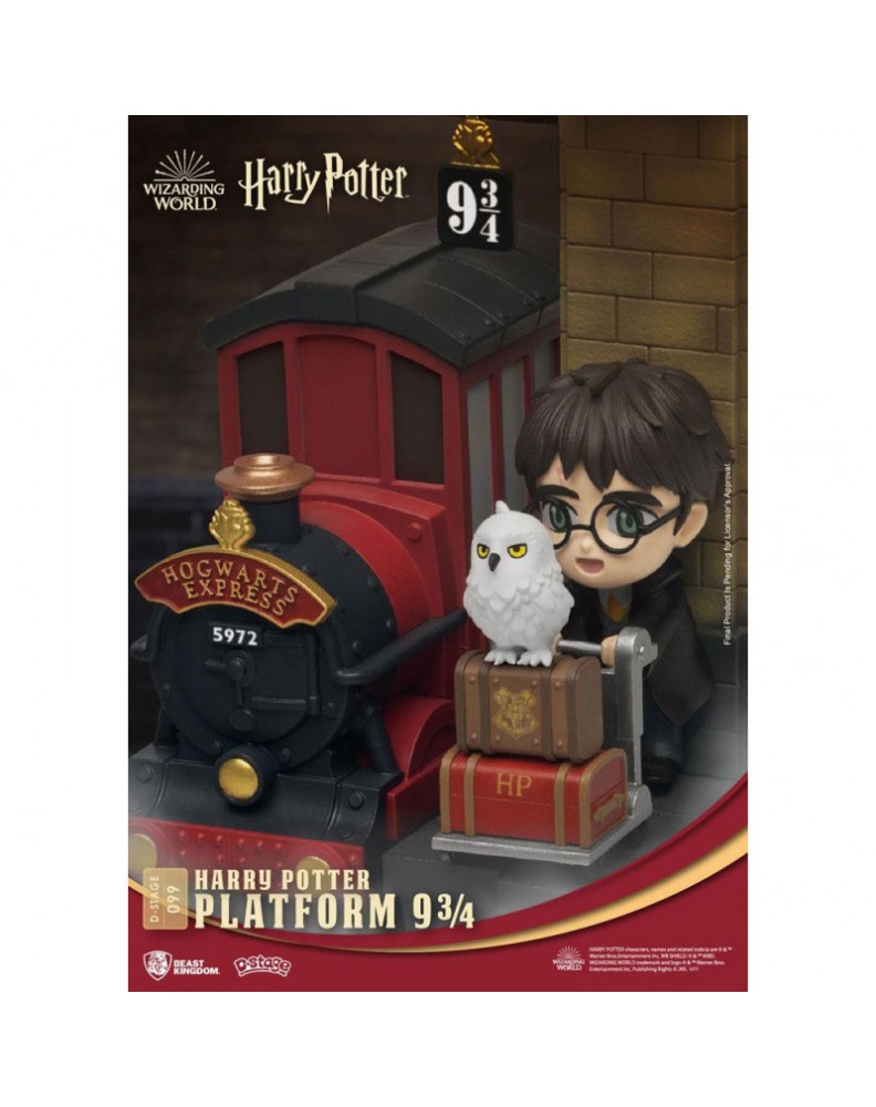 HARRY POTTER DIORAMA PVC D-STAGE PLATFORM 9 3/4 NEW VERSION 15 CM