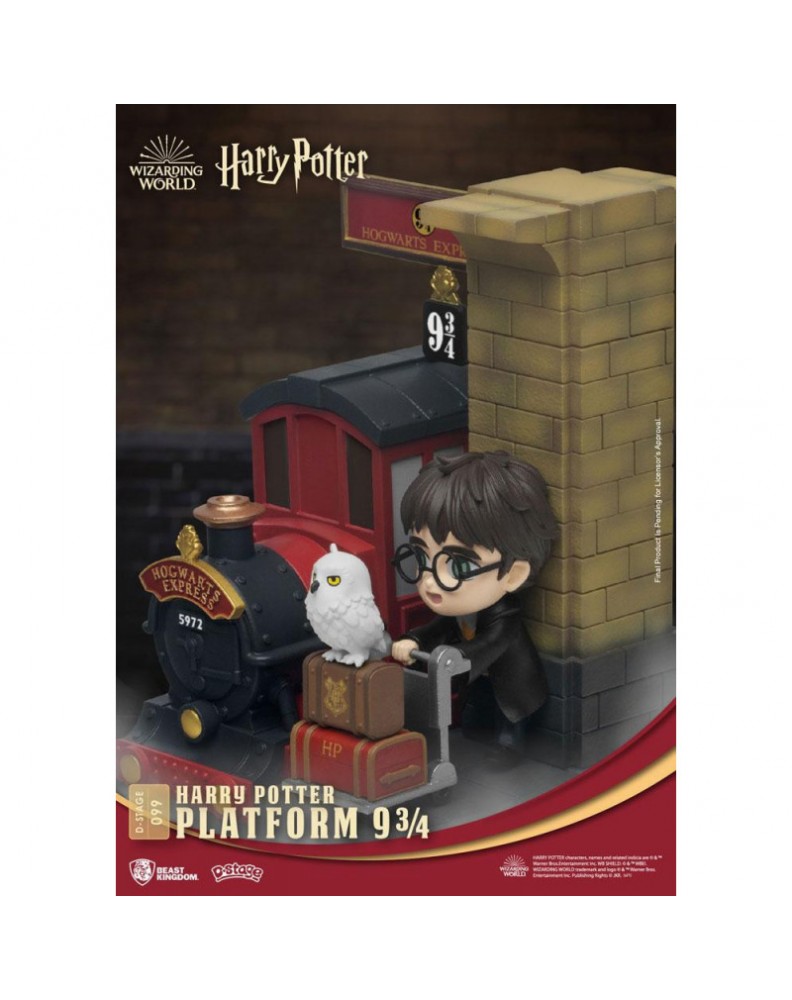 HARRY POTTER DIORAMA PVC D-STAGE PLATFORM 9 3/4 NEW VERSION 15 CM