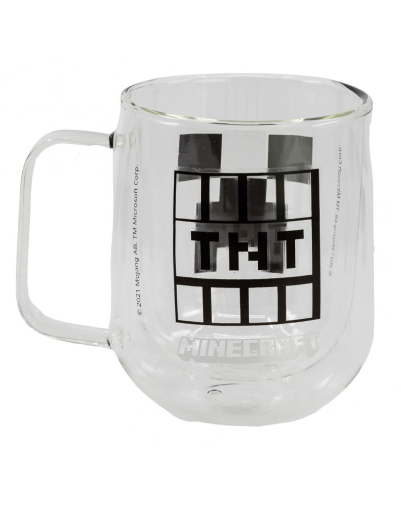 DOUBLE WALL GLASS MUG 290 ML MINECRAFT YOUNG ADULT