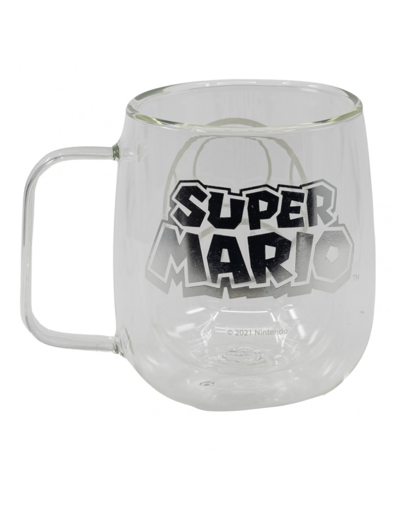 DOUBLE WALL GLASS MUG 290 ML SUPER MARIO YOUNG ADULT