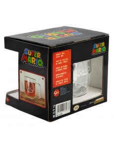 TAZA DE CRISTAL DE DOBLE PARED 290 ML SUPER MARIO YOUNG ADULT