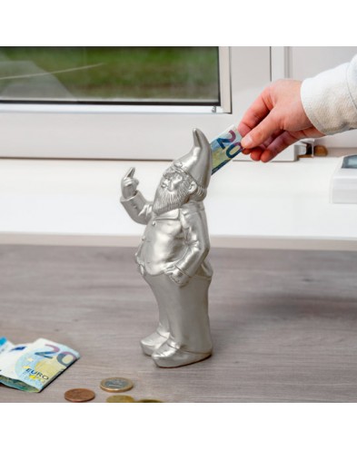 HUCHA "GNOMO" PLATEADO