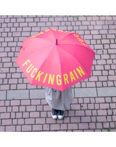 PINK "FUCKING RAIN" UMBRELLA