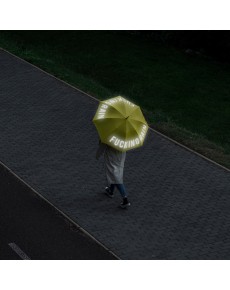 REFLECTIVE YELLOW "FUCKING RAIN" UMBRELLA