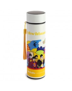 BOTELLA TERMO CON TERMOMETRO SUBMARINO AMARILLOYELLOW SUBMARINE