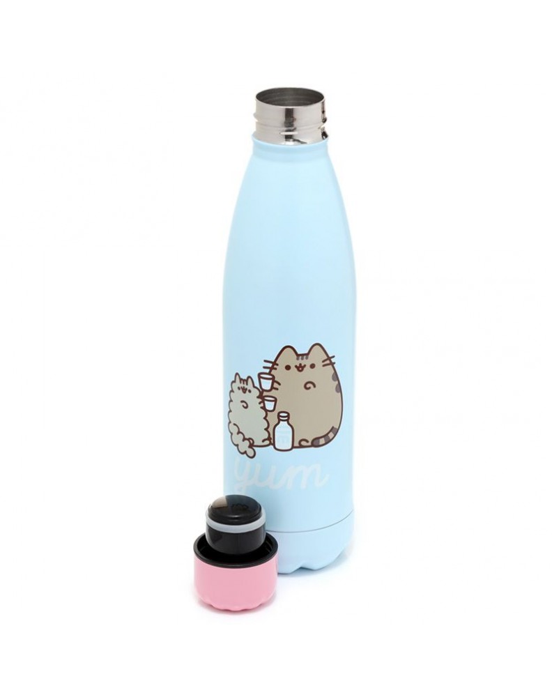 BOTELLA TERMICA DE ACERO INOXIDABLE GATO PUSHEEN GLOTON 500M1