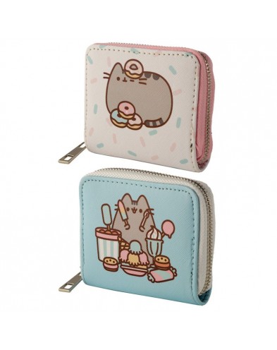 CARTERA CON CREMALLERA GATO PUSHEEN GLOTON
